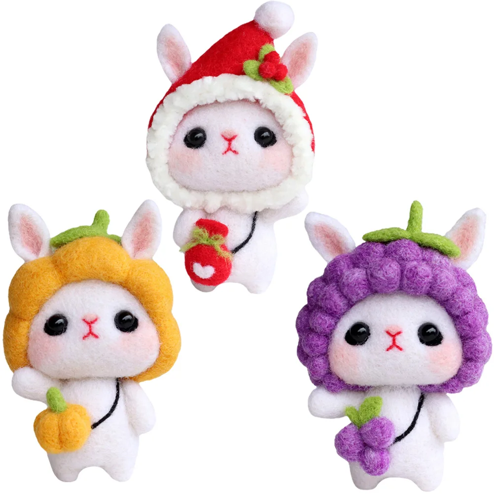 3 Sets Rabbit Wool Felt DIY Material Bag Craft Kits Felting Needle for Beginners Handmade Crafts Crafting Portable
3 Sets Rabbit Wool Felt DIY Material Bag Craft Kits Felting Needle for Beginners Handmade Crafts Crafting Portable