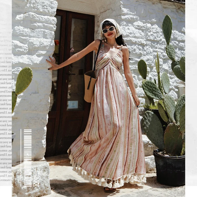 TIYIHAILEY Dresses Sleeveless Women Summer Tassels Ladies Straip Clothing New Fashion 2025 Layer Strap Sexy
TIYIHAILEY Dresses Sleeveless Women Summer Tassels Ladies Straip Clothing New Fashion 2025 Layer Strap Sexy