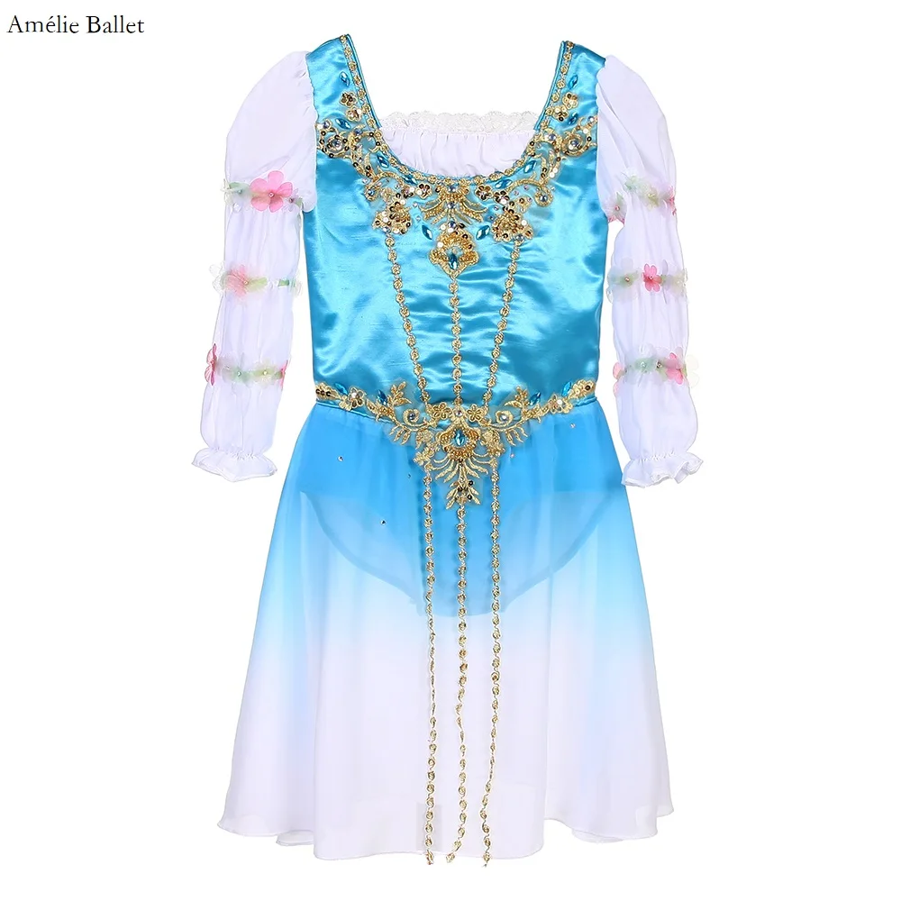 B22206 Customized Long Sleeves Professional Ballet Dance Costume with Adjustable Hook Back and Eyes Stage Show Performance Dress
B22206 Customized Long Sleeves Professional Ballet Dance Costume with Adjustable Hook Back and Eyes Stage Show Performance Dress