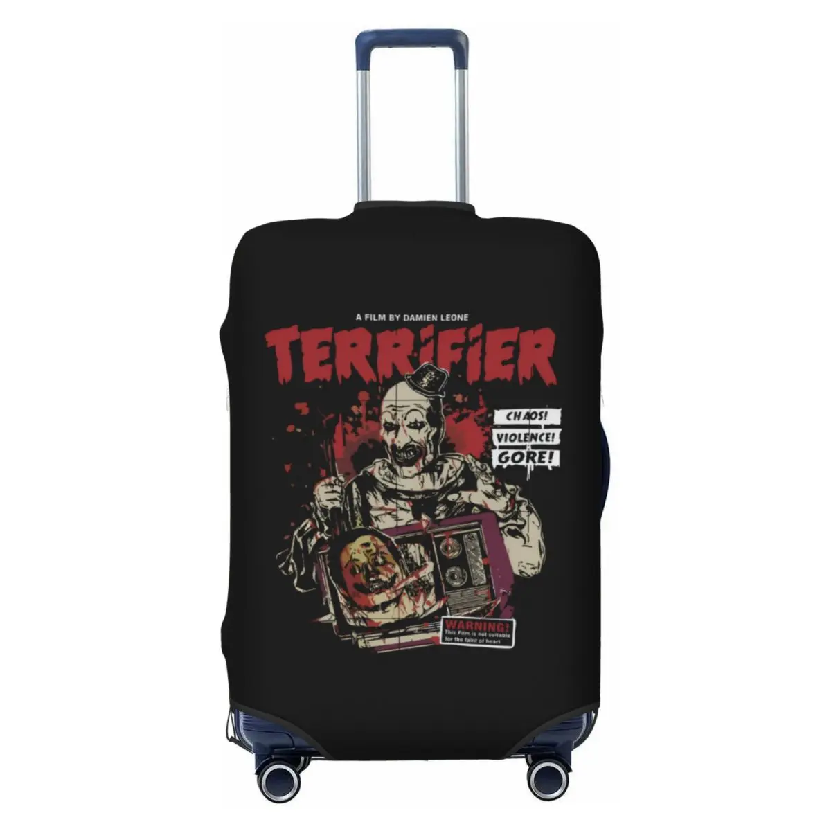 Custom Horror Clown Halloween Movie Terrifier Travel Luggage Cover Dust Proof Suitcase Cover Protector Fit 18-32 Inch
Custom Horror Clown Halloween Movie Terrifier Travel Luggage Cover Dust Proof Suitcase Cover Protector Fit 18-32 Inch