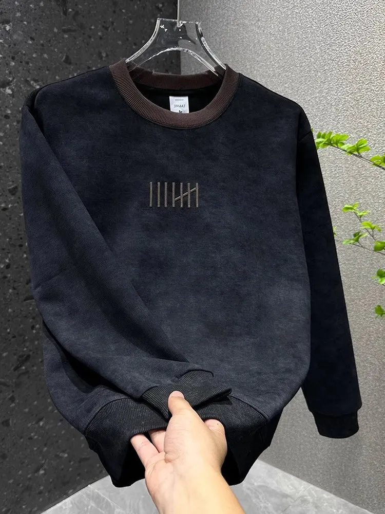 Men's Loose Fit round Neck Sweatshirt Dyed Embroidery Casual Style Comfortable Polyester Long Sleeve Autumn New Arrival
Men's Loose Fit round Neck Sweatshirt Dyed Embroidery Casual Style Comfortable Polyester Long Sleeve Autumn New Arrival