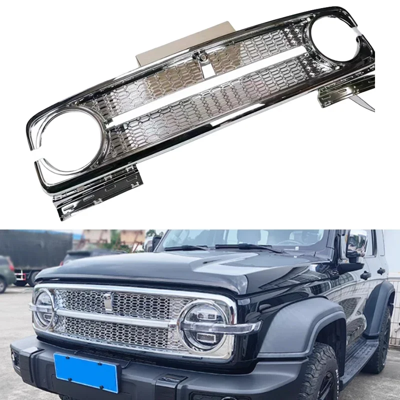 Car Front Face Grille Fit for Tank 300 Honeycomb Grille with Through Light LED Day Running Light Appearance Accessories
Car Front Face Grille Fit for Tank 300 Honeycomb Grille with Through Light LED Day Running Light Appearance Accessories