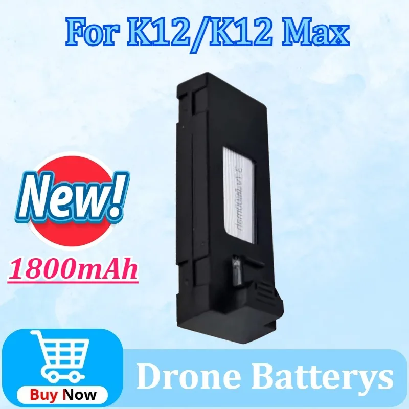 New Upgraded K12 Max 3.7V 1800mAh LiPo Battery Drone Backup K12Max Battery for K12 Mini Drone RC Quadcopter Spare Parts Battery
New Upgraded K12 Max 3.7V 1800mAh LiPo Battery Drone Backup K12Max Battery for K12 Mini Drone RC Quadcopter Spare Parts Battery