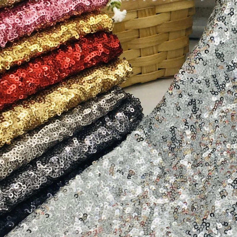 NEW Satin Embroidery High-density 3mm Sequin Fabric Used For Bow Tie Hats Wallets Dresses Jackets Embroidered Fabric Width 125cm
NEW Satin Embroidery High-density 3mm Sequin Fabric Used For Bow Tie Hats Wallets Dresses Jackets Embroidered Fabric Width 125cm