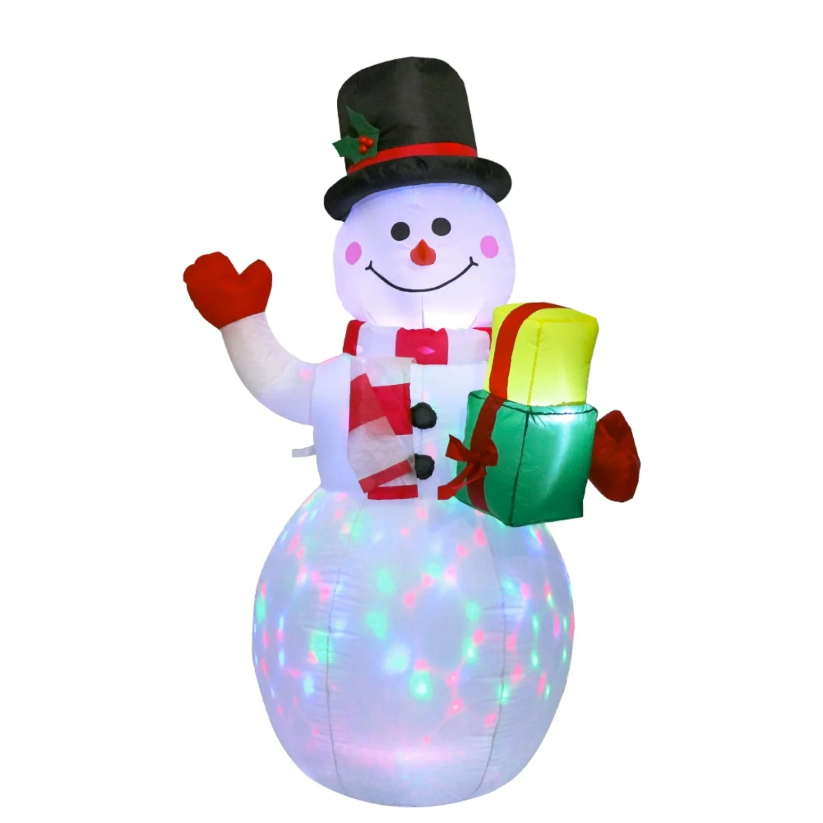 USB Plug-in Christmas Inflatable Snowman Decoration with Built-in LED Light String, 1.5 Meters Tall, 80cm USB Cable, 420g 
USB Plug-in Christmas Inflatable Snowman Decoration with Built-in LED Light String, 1.5 Meters Tall, 80cm USB Cable, 420g