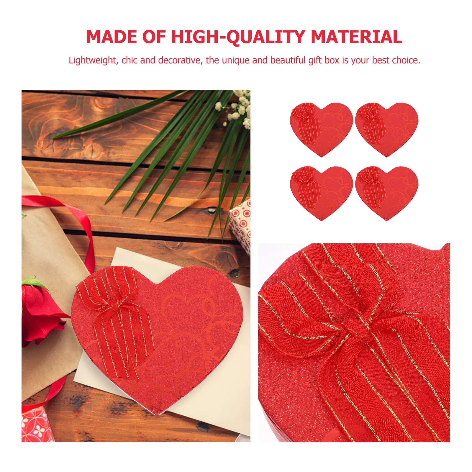 4 Pcs Heart Shaped Chocolate Boxes Valentine Mother Day Gift Container Storage Box Romantic Paper Small Items Holder
4 Pcs Heart Shaped Chocolate Boxes Valentine Mother Day Gift Container Storage Box Romantic Paper Small Items Holder