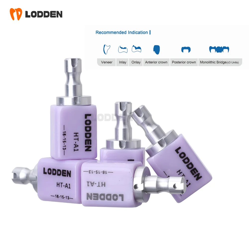 LODDEN Dental Lab Lithium Disilicate Sirona System In Dental Lab Blocks LT/HT Dental Crown Material
LODDEN Dental Lab Lithium Disilicate Sirona System In Dental Lab Blocks LT/HT Dental Crown Material