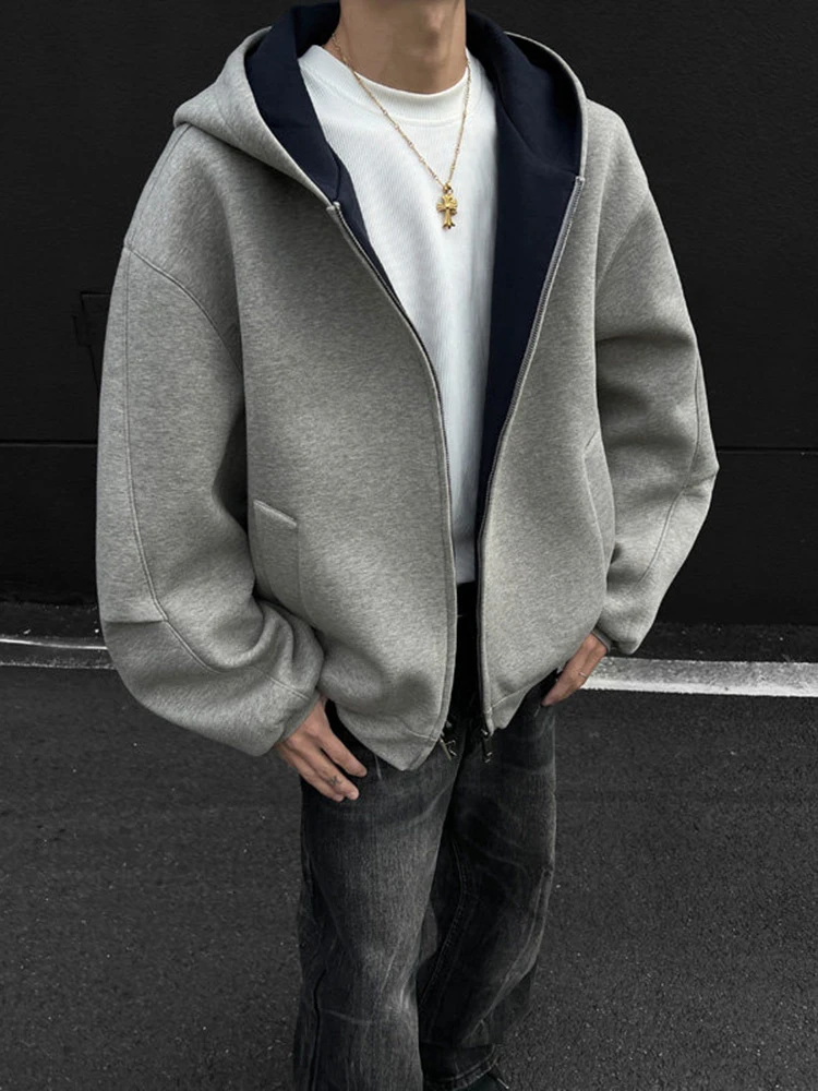 Men's Hooded Open Cardigan Sweatirt Thiened Heavyweight Loose Fit Autumn Winter Faionable Casual Cleanfit Jaet
Men's Hooded Open Cardigan Sweatirt Thiened Heavyweight Loose Fit Autumn Winter Faionable Casual Cleanfit Jaet