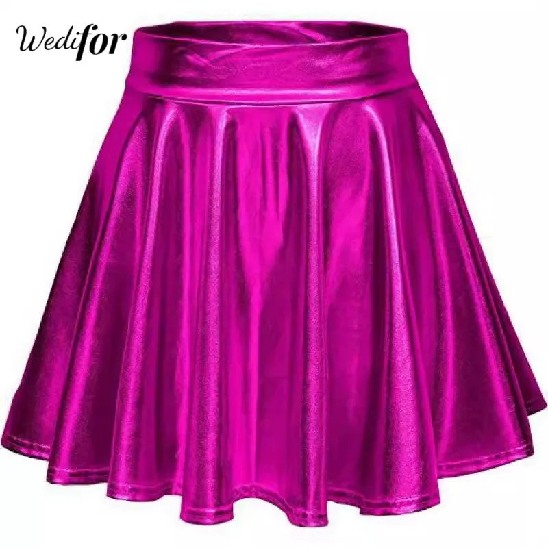 Wedifor New Fashion High Waist Women Skirt Fashion Solid Color Casual Mini Pleated Skirts Elegant Party Clubwear Leather Skirt
Wedifor New Fashion High Waist Women Skirt Fashion Solid Color Casual Mini Pleated Skirts Elegant Party Clubwear Leather Skirt