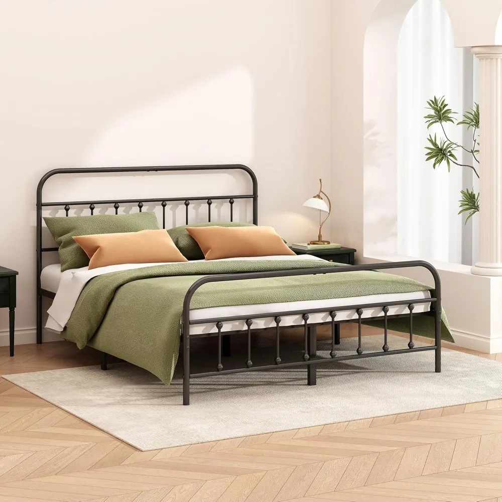 Metal Bed Frame - Structurally Stable Heavy Duty Steel Slat Supported Full Bed Frames,No Box Spring Needed for Easy Removal
Metal Bed Frame - Structurally Stable Heavy Duty Steel Slat Supported Full Bed Frames,No Box Spring Needed for Easy Removal