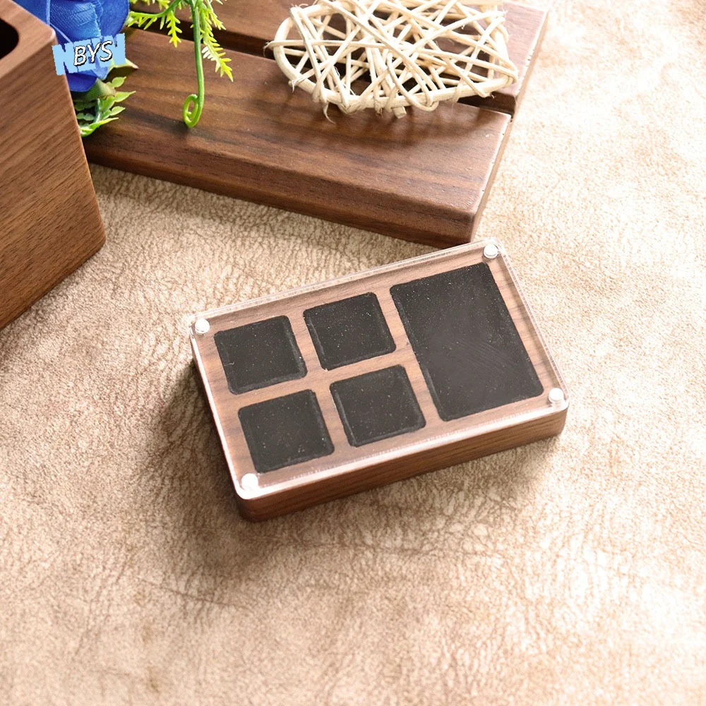 3/5 Slot Wooden Ring Box Magnetic Cover Rectangular Black Walnut Cufflinks Box Exquisite Dustproof Jewelry Ring Holder Couples
3/5 Slot Wooden Ring Box Magnetic Cover Rectangular Black Walnut Cufflinks Box Exquisite Dustproof Jewelry Ring Holder Couples
