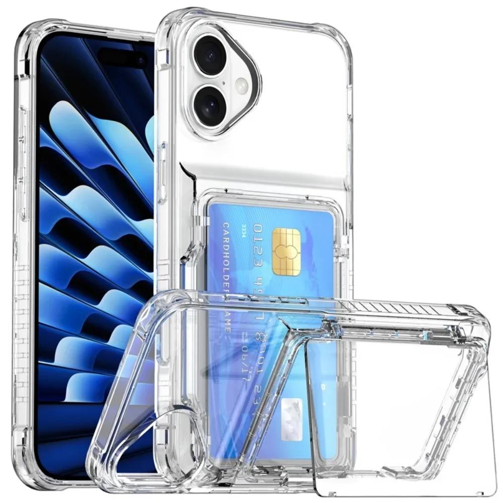 Transparent Flip Phone Case For iPhone 16 Pro Max 15 14 Plus 13 12 11 Crystal Clear Card Slot Holder Bracket Shockproof Cover
Transparent Flip Phone Case For iPhone 16 Pro Max 15 14 Plus 13 12 11 Crystal Clear Card Slot Holder Bracket Shockproof Cover