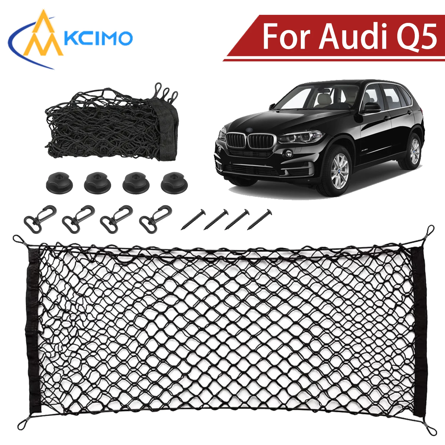 For Audi Q5 2009-2025 Cargo Net Trunk Organizer, Elastic Mesh Storage Net Car Accessories Storage Belt Hook
For Audi Q5 2009-2025 Cargo Net Trunk Organizer, Elastic Mesh Storage Net Car Accessories Storage Belt Hook