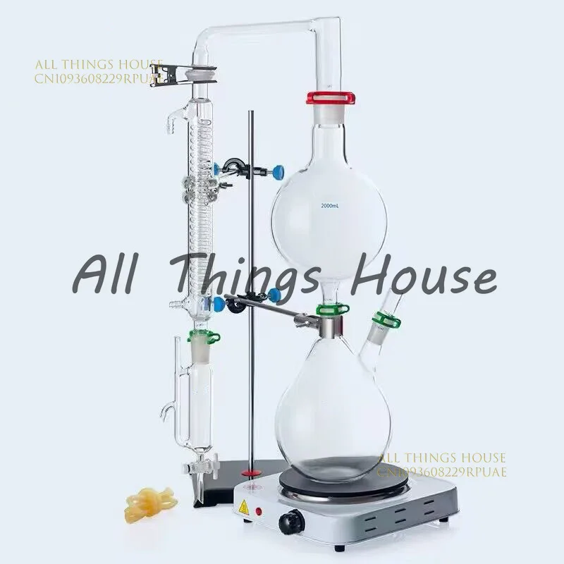 500/1000/2000ml essential oil extraction and separation device, distillation equipment, water distillation machine
500/1000/2000ml essential oil extraction and separation device, distillation equipment, water distillation machine