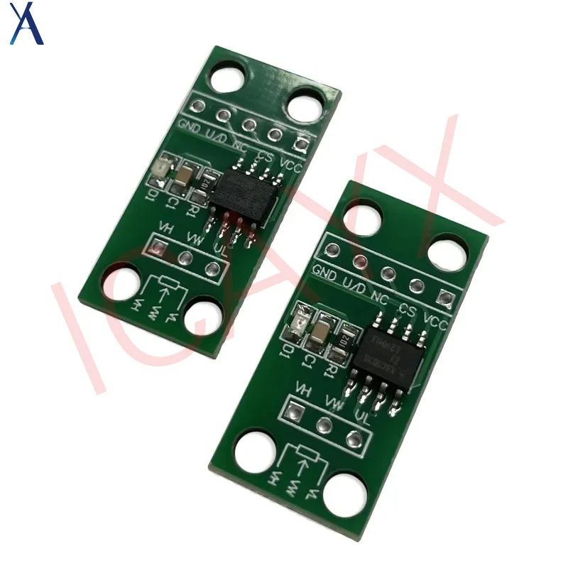Digital potentiometer circuit board module, adjustable, 10K, 50K, 100th order, X9C103S/X9C503S
Digital potentiometer circuit board module, adjustable, 10K, 50K, 100th order, X9C103S/X9C503S
