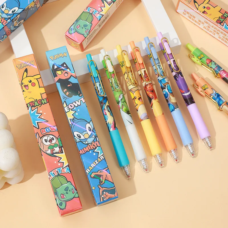 Popular anime "Pokemon" cute Pikachu pressure pen student black neutral pen smooth quick drying, learning stationery box 12 gift
Popular anime "Pokemon" cute Pikachu pressure pen student black neutral pen smooth quick drying, learning stationery box 12 gift