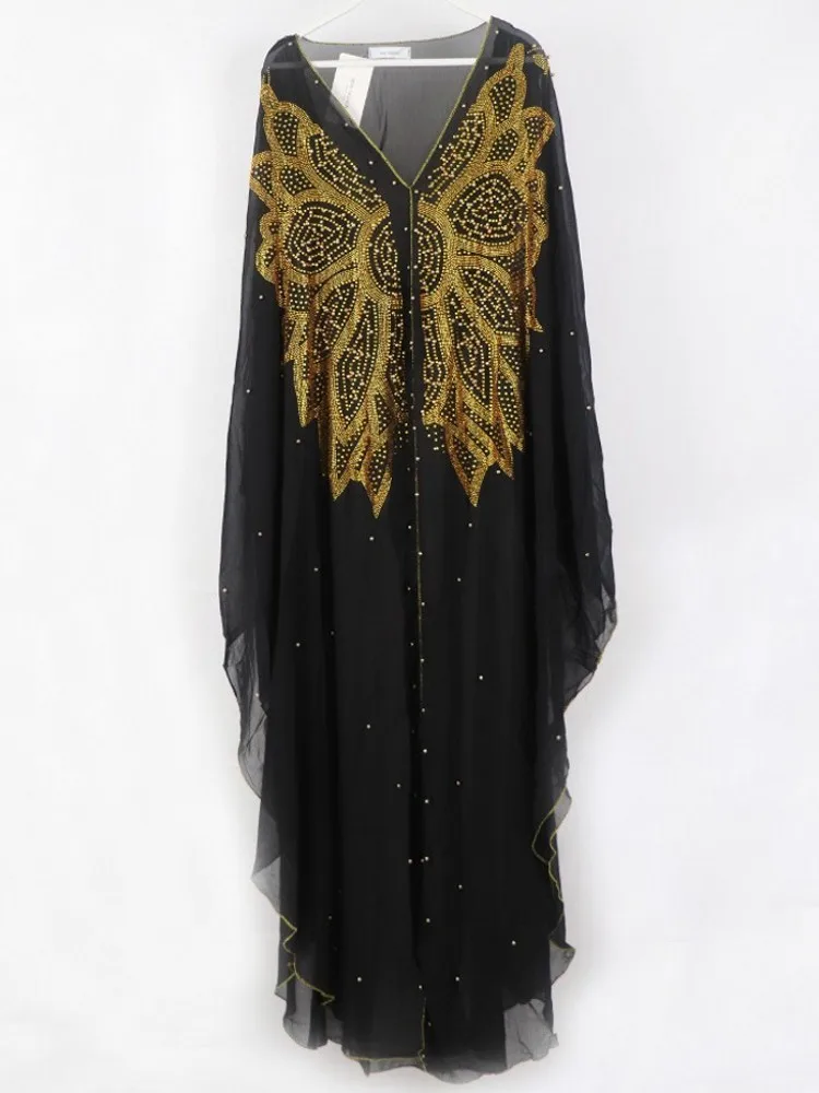 African Chiffon Dress Women Dashiki Fashion Africa Clothes V-neck Hot Diamond Bat Sleeve Long Dress Evening Robe Femme Musulm
African Chiffon Dress Women Dashiki Fashion Africa Clothes V-neck Hot Diamond Bat Sleeve Long Dress Evening Robe Femme Musulm