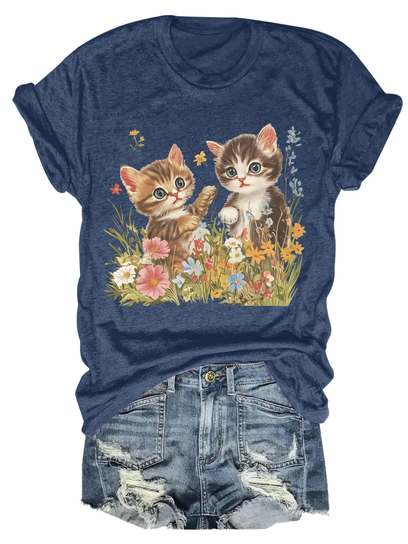 Women's plus size tank top Cute Kittens In Flowers Garden Suitable for sports and daily wear sleeveless casual style top womens
Women's plus size tank top Cute Kittens In Flowers Garden Suitable for sports and daily wear sleeveless casual style top womens