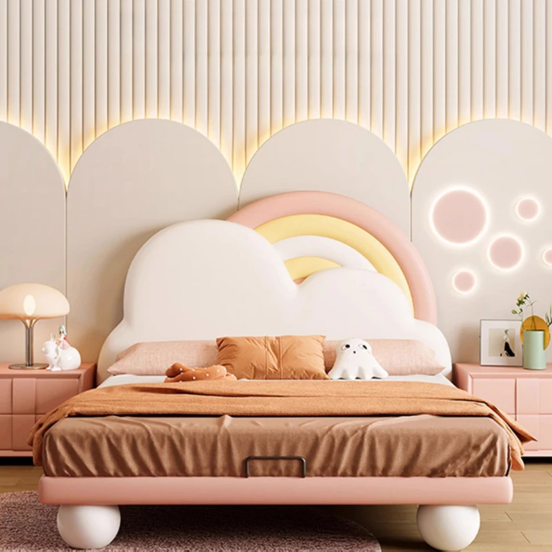 Luxury Princess Children's Bed Rainbow appearance design Modern Comfortable Bedroom beds interior creativity camas furniture
Luxury Princess Children's Bed Rainbow appearance design Modern Comfortable Bedroom beds interior creativity camas furniture