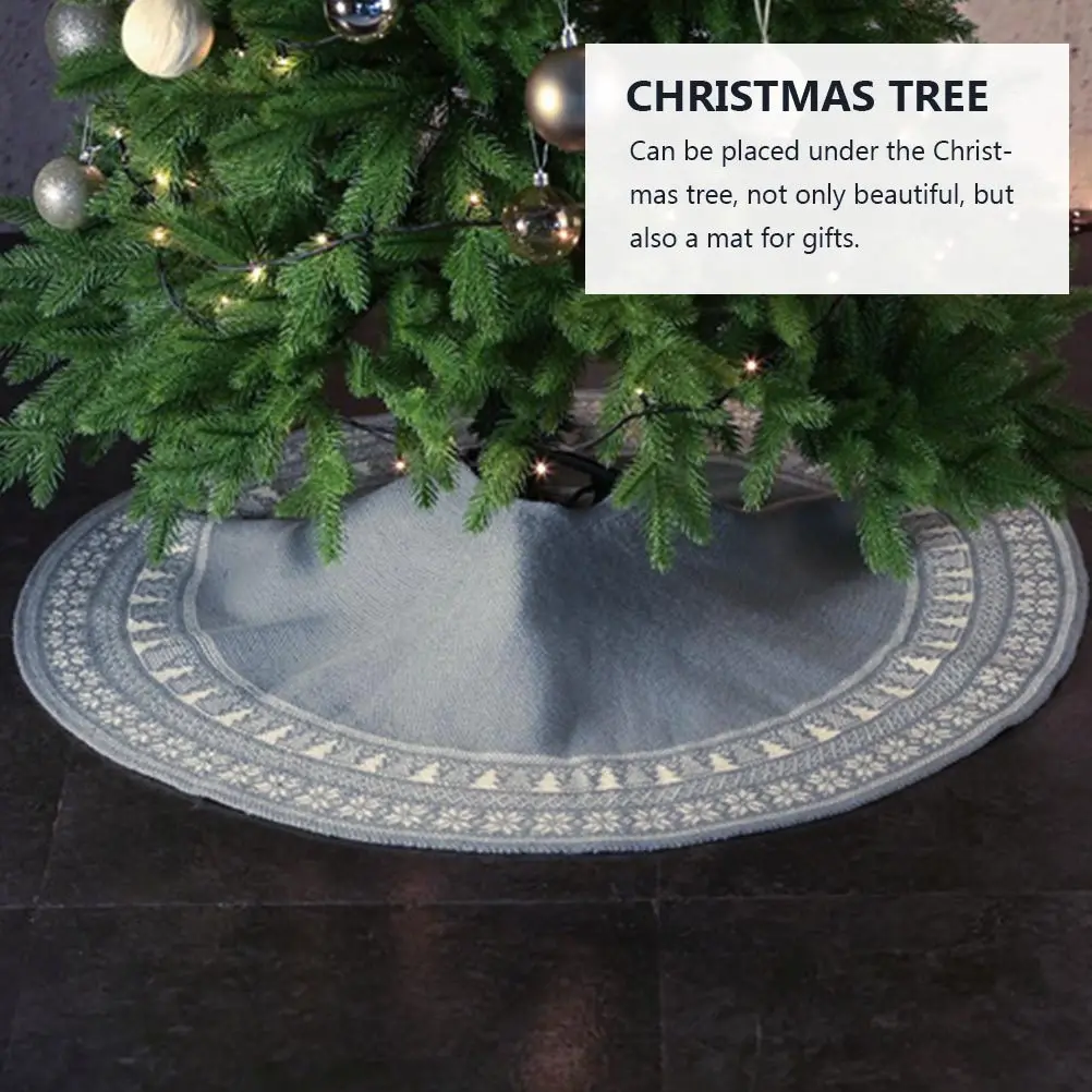 Christmas Tree Xmas Knitted Bottom Cover Grey Women Christmas Tree Bottom Skirt Shawl Decor Holiday DIY nament Festive Home
Christmas Tree Xmas Knitted Bottom Cover Grey Women Christmas Tree Bottom Skirt Shawl Decor Holiday DIY nament Festive Home