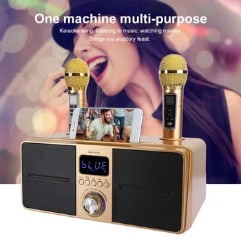 Karaoke Sound Family KTV High Quality Sound Kit Integrated Wireless Microphone Live Audio Card Bluetooth Karaoke Speaker Speaker
