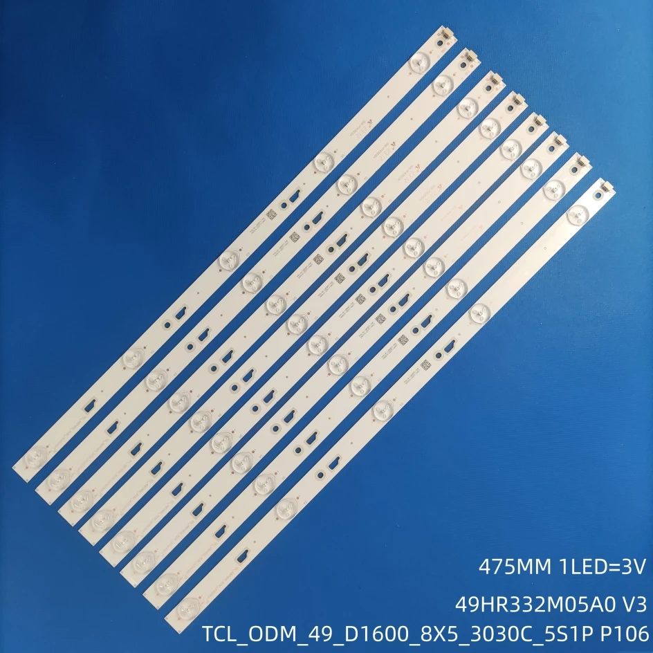 10kit LED Strip 49FB3103 For TCL 49D1600 ODM 49_D1600 LX20160826 49L510U18 49HR332M05A0 V3 V4 49E301 49U3600C 49L26CNC 49U2200
10kit LED Strip 49FB3103 For TCL 49D1600 ODM 49_D1600 LX20160826 49L510U18 49HR332M05A0 V3 V4 49E301 49U3600C 49L26CNC 49U2200
