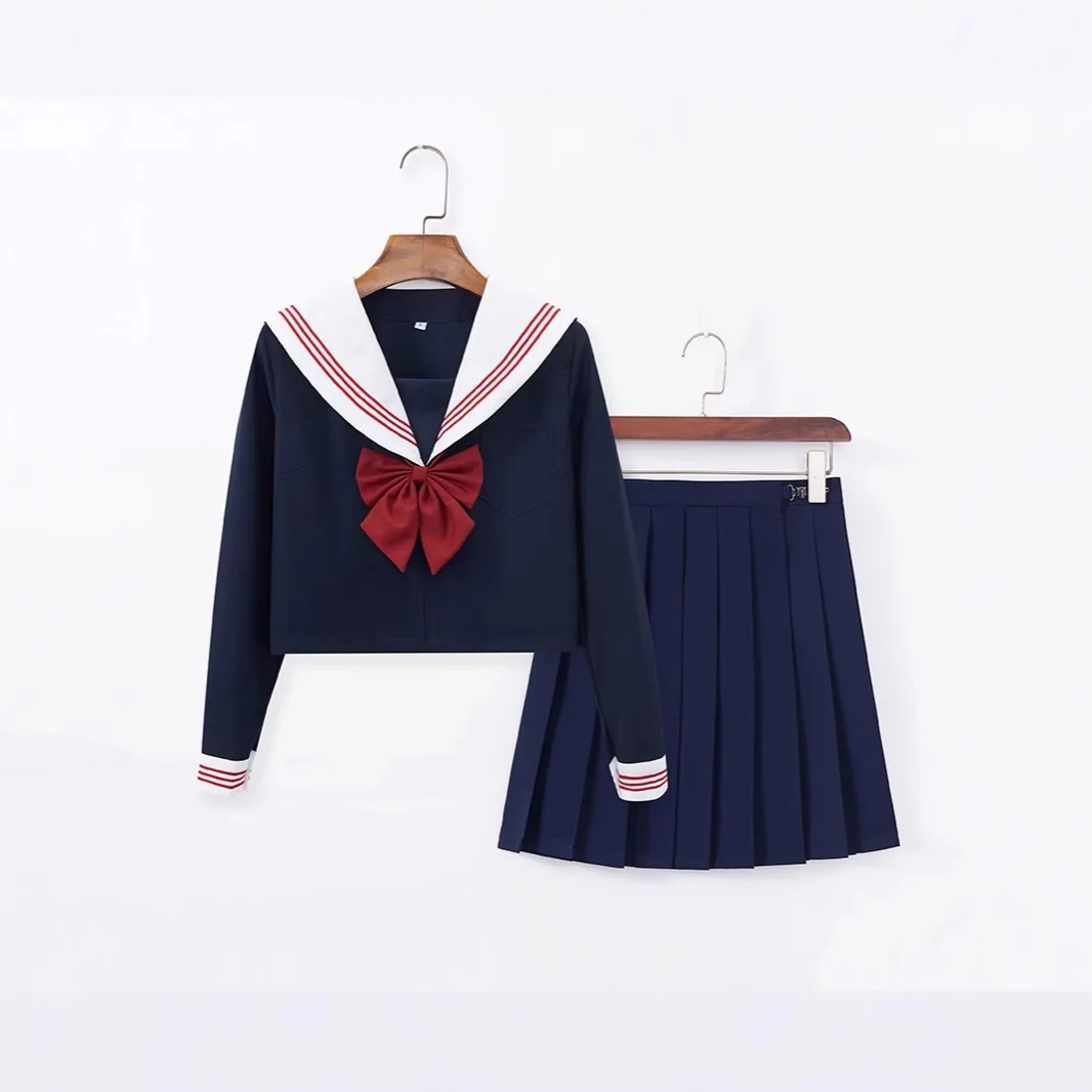 White Collar Sailor Suit School orm Sle Women's Clothing Set Jiangsu Liangn Clothing Co., Ltd. Made in China
White Collar Sailor Suit School orm Sle Women's Clothing Set Jiangsu Liangn Clothing Co., Ltd. Made in China