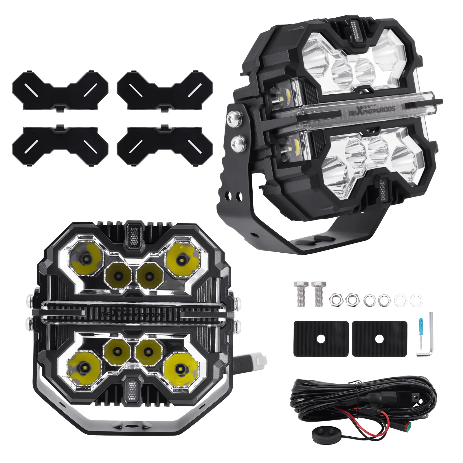 Квадратная светодиодная фара 7 дюймов 252 Вт, комбинированный свет (точечный/рассеянный), белый/желтый DRL, 9-32 В
Квадратная светодиодная фара 7 дюймов 252 Вт, комбинированный свет (точечный/рассеянный), белый/желтый DRL, 9-32 В