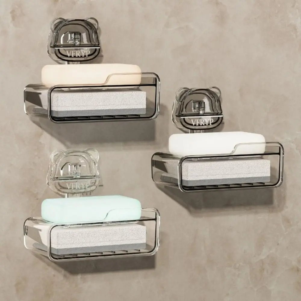 Двухслойная настенная мыльница на присоске для ванной комнаты с дренажем, без сверления, с подставкой для губки
Двухслойная настенная мыльница на присоске для ванной комнаты с дренажем, без сверления, с подставкой для губки