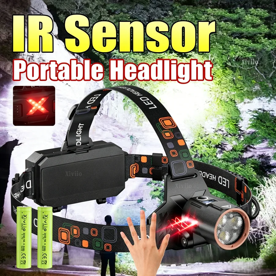 2600000LM High Power LED Headlamp Rechargeable Headlight 18650 Head Flashlight Fishing Hunting Head Torch With Red Warning Light
2600000LM High Power LED Headlamp Rechargeable Headlight 18650 Head Flashlight Fishing Hunting Head Torch With Red Warning Light