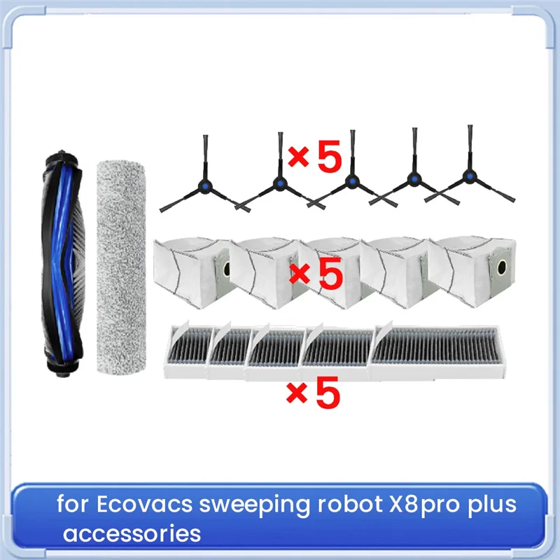 B83B-17Pcs Ultra Durable Accessories For Ecovacs Deebot X8pro Plus Sweeper Accessories
B83B-17Pcs Ultra Durable Accessories For Ecovacs Deebot X8pro Plus Sweeper Accessories