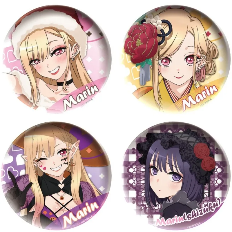 75mm Kawaii Anime My Dress Up Darling Series Badge Cartoon Kitagawa Marin Creativity Printing Tinplate Brooch Backpack Pendent
75mm Kawaii Anime My Dress Up Darling Series Badge Cartoon Kitagawa Marin Creativity Printing Tinplate Brooch Backpack Pendent