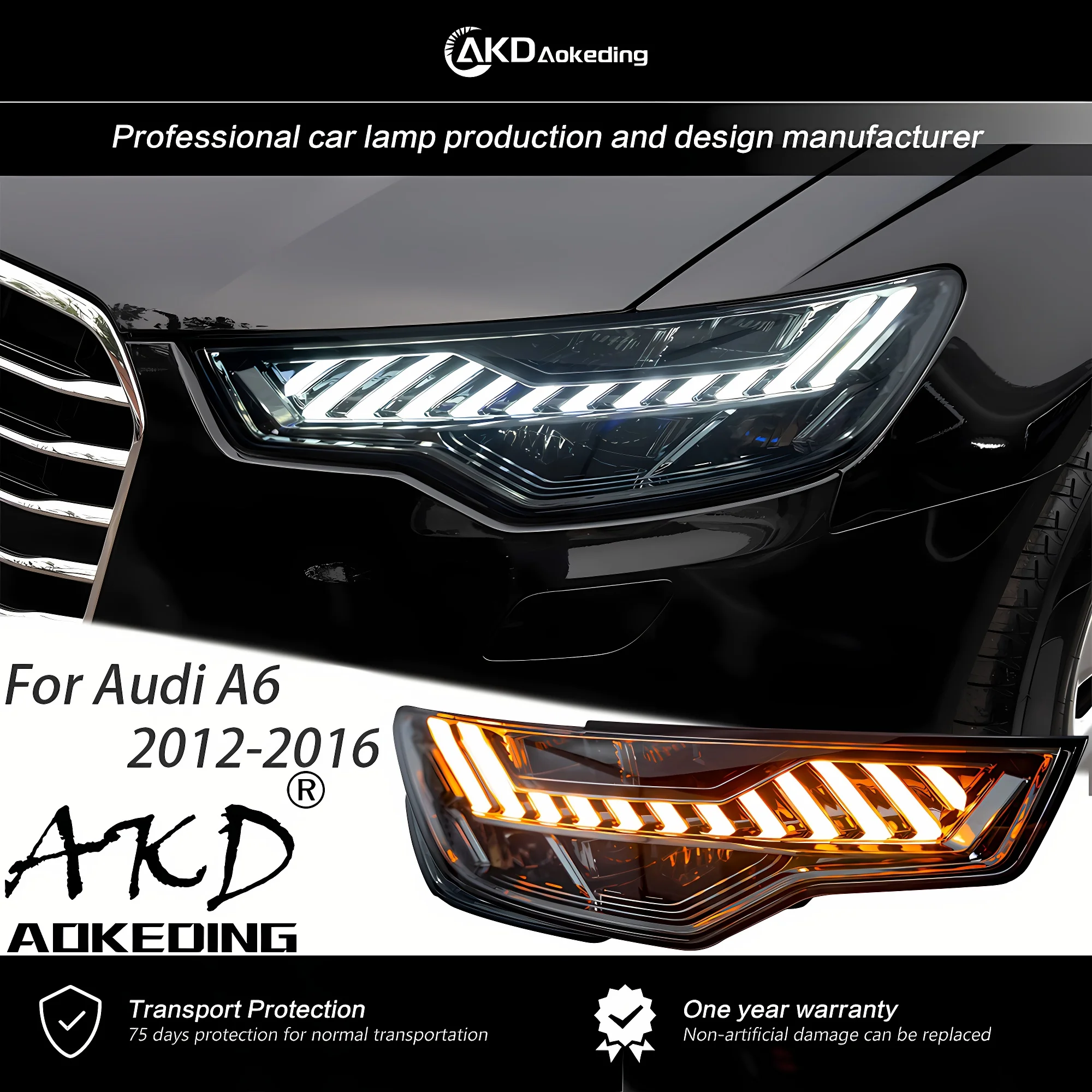 AKD Car Styling Head Lamp for Audi A6 Headlights 2012-2015 Upgrade A7 Design LED Bulb DRL Dynamic Singal Auto accessories 2PCS
AKD Car Styling Head Lamp for Audi A6 Headlights 2012-2015 Upgrade A7 Design LED Bulb DRL Dynamic Singal Auto accessories 2PCS