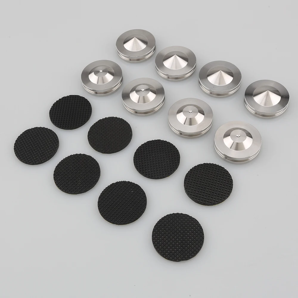4 Sets 28mm X 22mm Stainless Steel Speaker Stand HiFi Audio Speaker Isolation Spike Stand Feet Pads Base
4 Sets 28mm X 22mm Stainless Steel Speaker Stand HiFi Audio Speaker Isolation Spike Stand Feet Pads Base