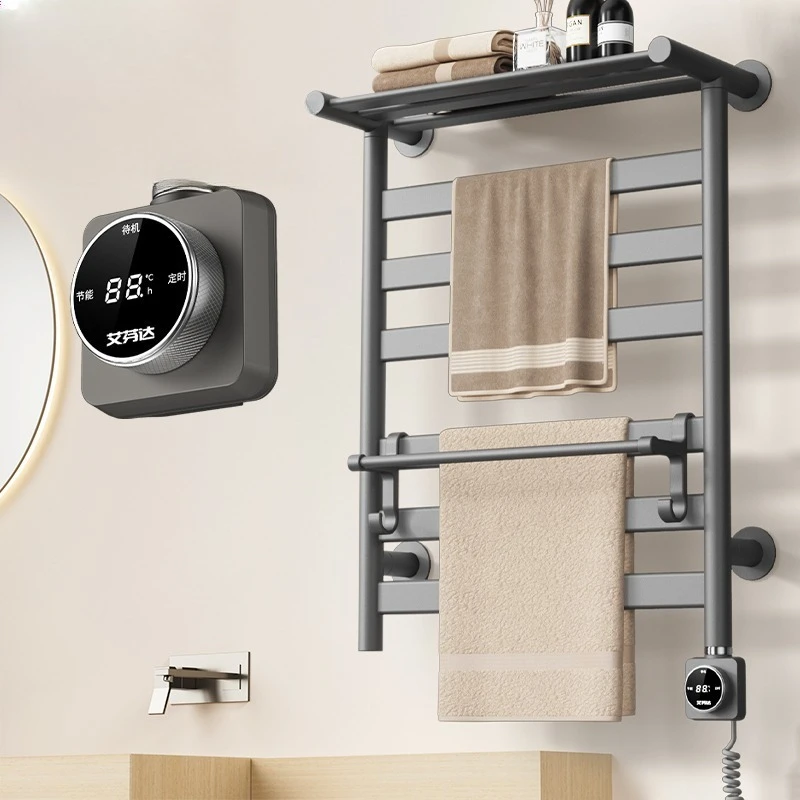 Intelligent electric towel rack Carbon fiber bathroom drying rack No punching
Intelligent electric towel rack Carbon fiber bathroom drying rack No punching