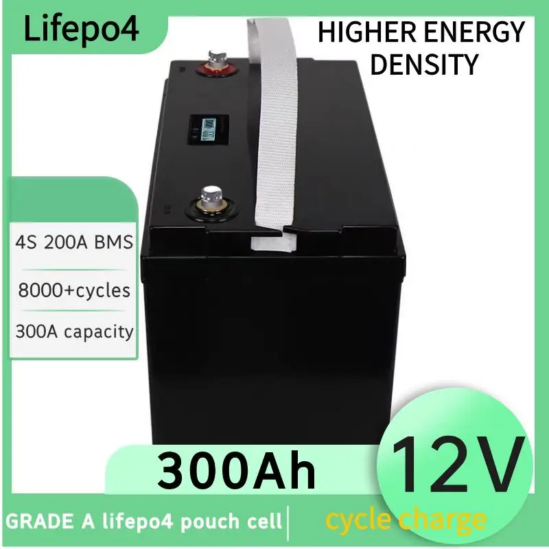 12V 300Ah LiFePO4 Lithium Battery With 200A BMS 8000+ Cycles For RV Campers Off-Road Off-Grid Fishing Boats Solar System Battery
12V 300Ah LiFePO4 Lithium Battery With 200A BMS 8000+ Cycles For RV Campers Off-Road Off-Grid Fishing Boats Solar System Battery