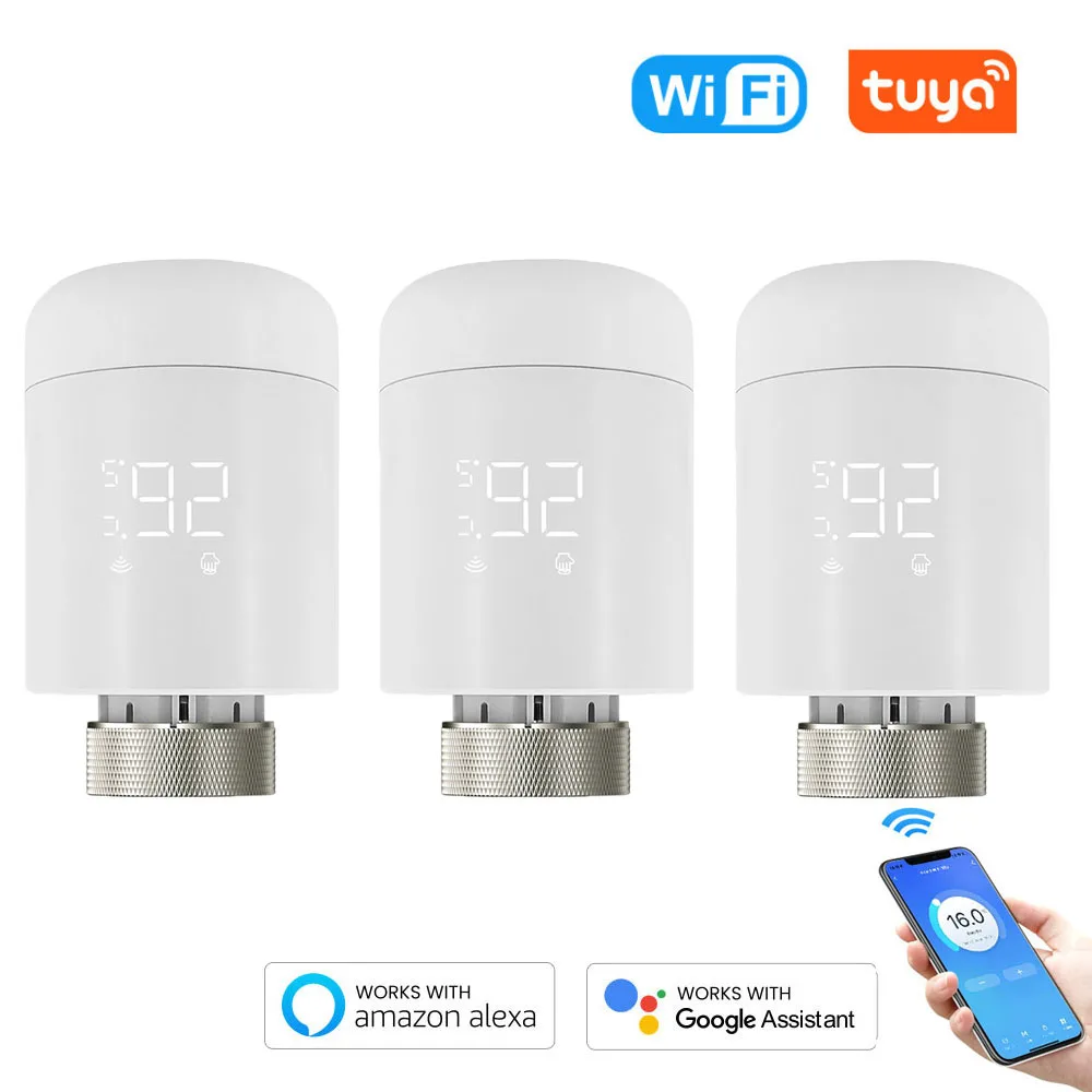 Tuya Wi-Fi термостатический радиаторный клапан подключенные термостатические клапаны Wi-Fi регулятор температуры термостатическая головка Alexa Alice
Tuya Wi-Fi термостатический радиаторный клапан подключенные термостатические клапаны Wi-Fi регулятор температуры термостатическая головка Alexa Alice