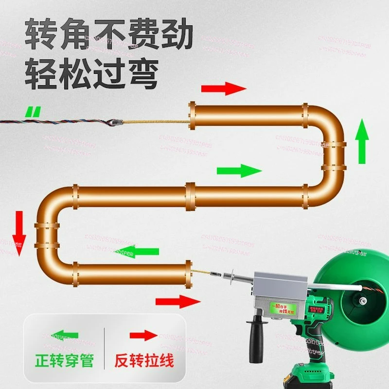 Automatic threading device Universal steel wire Electric wire drawing Threading cable Lithium battery threading machine
Automatic threading device Universal steel wire Electric wire drawing Threading cable Lithium battery threading machine