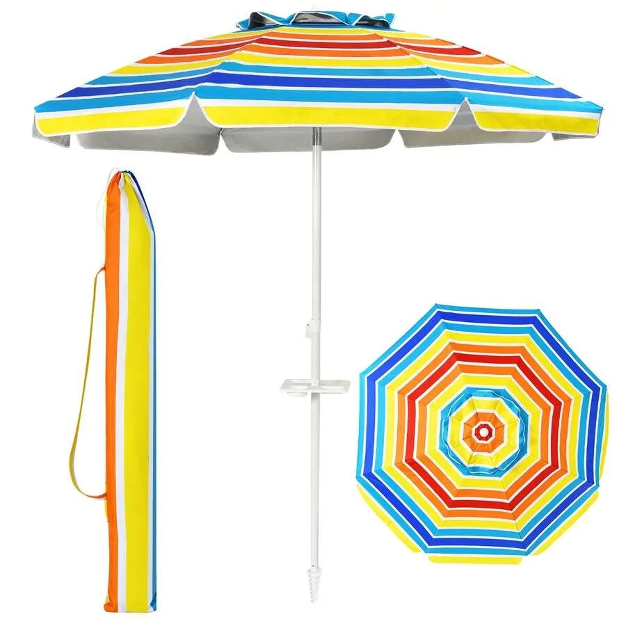 Lifezeal 7.2 FT Portable Beach Umbrella Tilt Sand Anchor Cup Holder With Carry Bag Green
Lifezeal 7.2 FT Portable Beach Umbrella Tilt Sand Anchor Cup Holder With Carry Bag Green