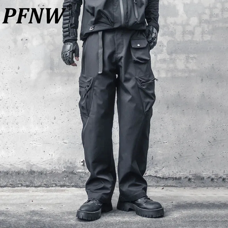 PFNW Darkwear Функциональный дизайн с большими карманами Черные рабочие брюки Мужские осенние новые свободные прямые широкие брюки Повседневные брюки 12C1312
PFNW Darkwear Функциональный дизайн с большими карманами Черные рабочие брюки Мужские осенние новые свободные прямые широкие брюки Повседневные брюки 12C1312