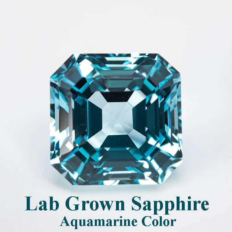 Lab Grown Sapphire Aquamarine Square Asscher Cut VVS1 Gemstone Charms DIY For Jewel Making Material Selectable AGL Certificate
Lab Grown Sapphire Aquamarine Square Asscher Cut VVS1 Gemstone Charms DIY For Jewel Making Material Selectable AGL Certificate