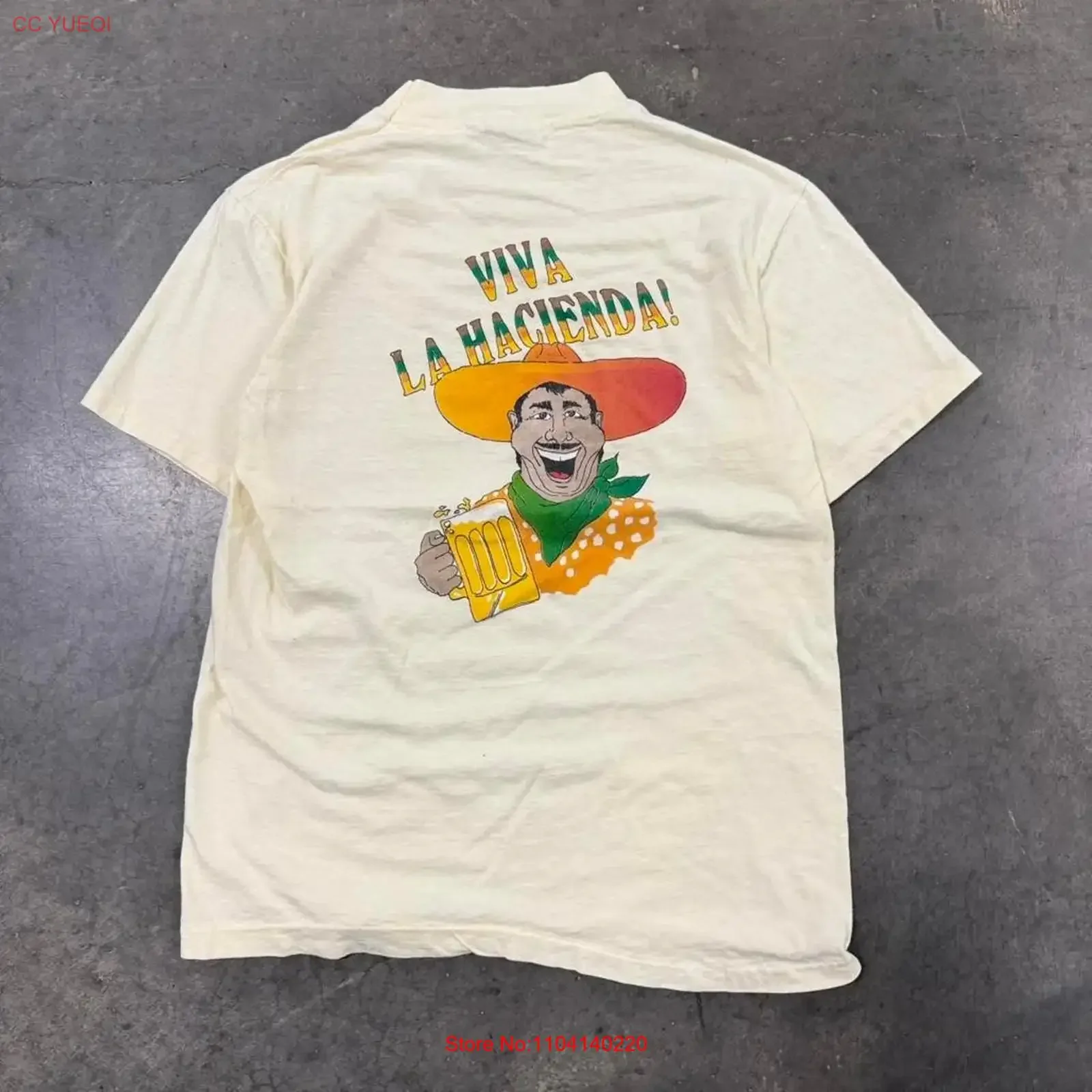 Vintage 80s Viva La Hacienda Mexican T Shirt Size M vintage Washed designer clothes Breathable homme graphic Versatile
Vintage 80s Viva La Hacienda Mexican T Shirt Size M vintage Washed designer clothes Breathable homme graphic Versatile