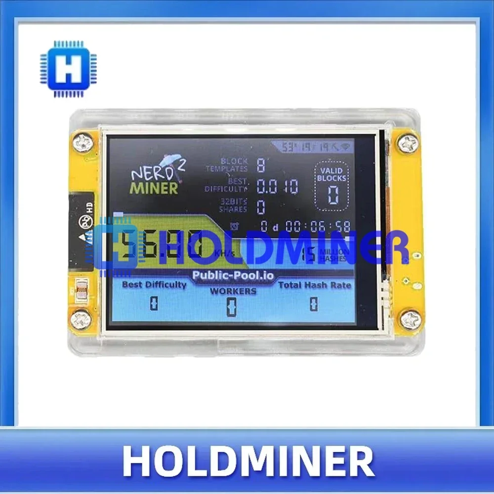 BTC Lucky NerdMiner 52Kh/s Solo Crypto Mining Machine Смарт-дисплей 2,8 дюйма — Lottery Bitcoin Miner Win
BTC Lucky NerdMiner 52Kh/s Solo Crypto Mining Machine Смарт-дисплей 2,8 дюйма — Lottery Bitcoin Miner Win