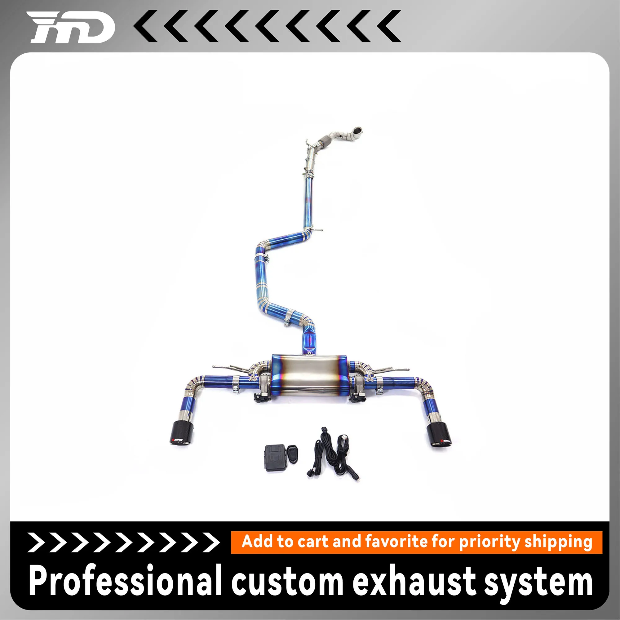 HMD titanium alloy Exhaust System Performance Catback for Volkswagen Golf GTI MK8 Muffler With Valve
HMD titanium alloy Exhaust System Performance Catback for Volkswagen Golf GTI MK8 Muffler With Valve
