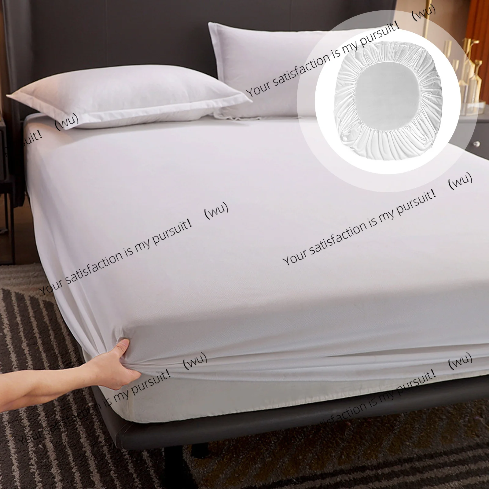 Cotton Fitted Sheet Elastic Waterproof Mattress Protective Cover For Hotel Home Use Twin King Size Bed
Cotton Fitted Sheet Elastic Waterproof Mattress Protective Cover For Hotel Home Use Twin King Size Bed