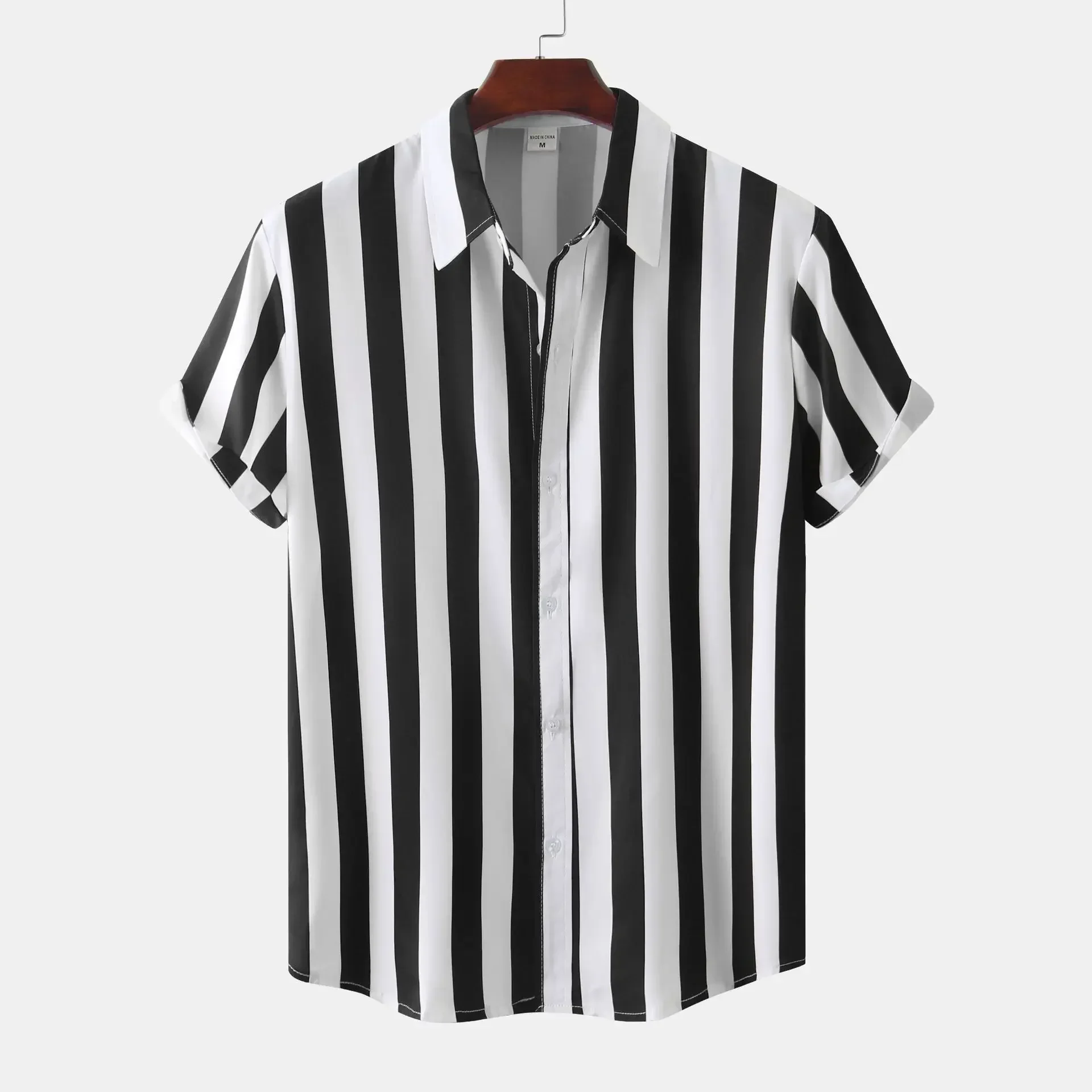 Summer New Men's Striped Shirts Fashion Short Sleeve Casual Shirts Man Classic Simple Tops Cardigan Oversize Blouse Male Hawaii
Summer New Men's Striped Shirts Fashion Short Sleeve Casual Shirts Man Classic Simple Tops Cardigan Oversize Blouse Male Hawaii