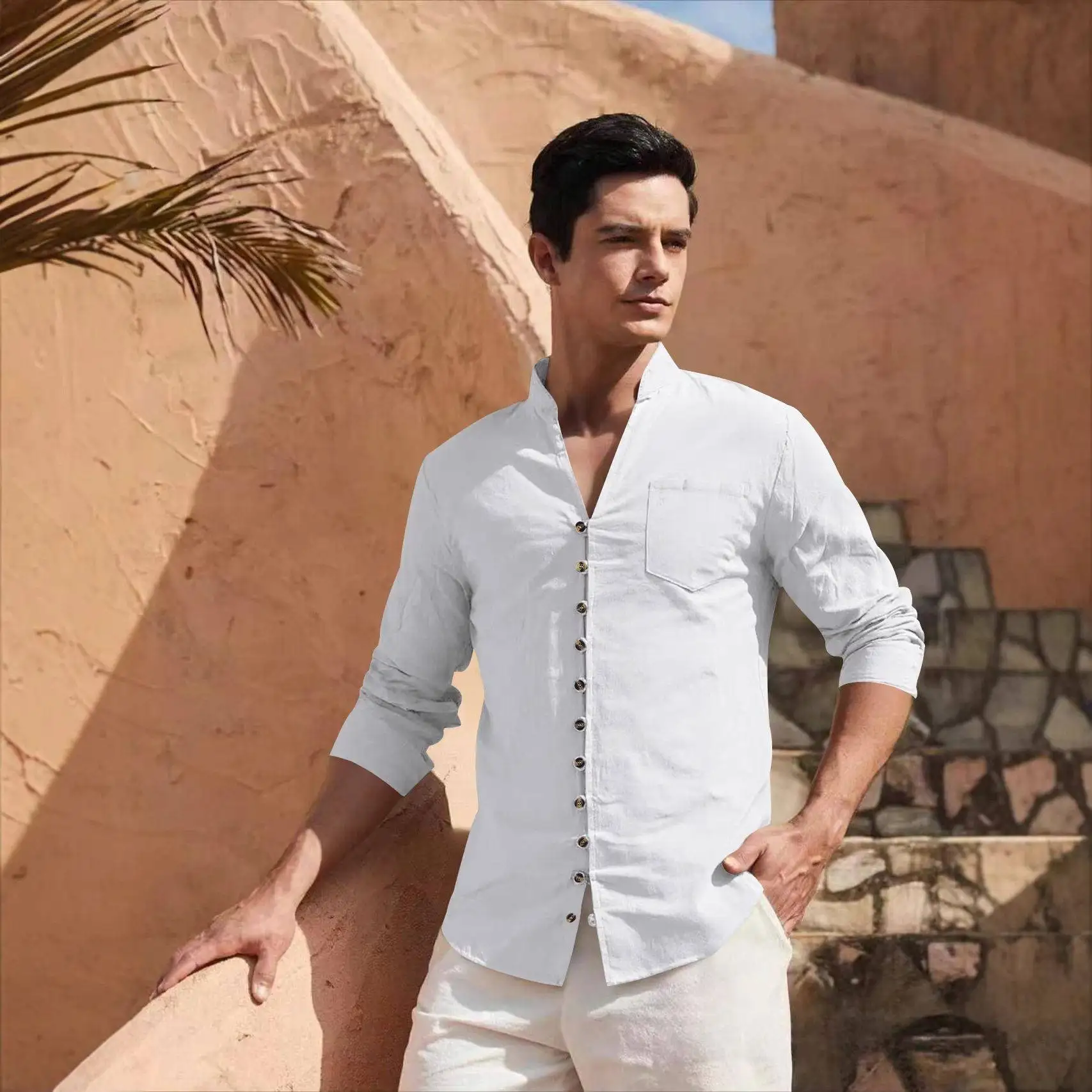 Casual Fashionable Long Sleeve Button up Shirt Spring Summer Trendy Independent Station New Model Cleanfit PU Leather Male Shirt
Casual Fashionable Long Sleeve Button up Shirt Spring Summer Trendy Independent Station New Model Cleanfit PU Leather Male Shirt