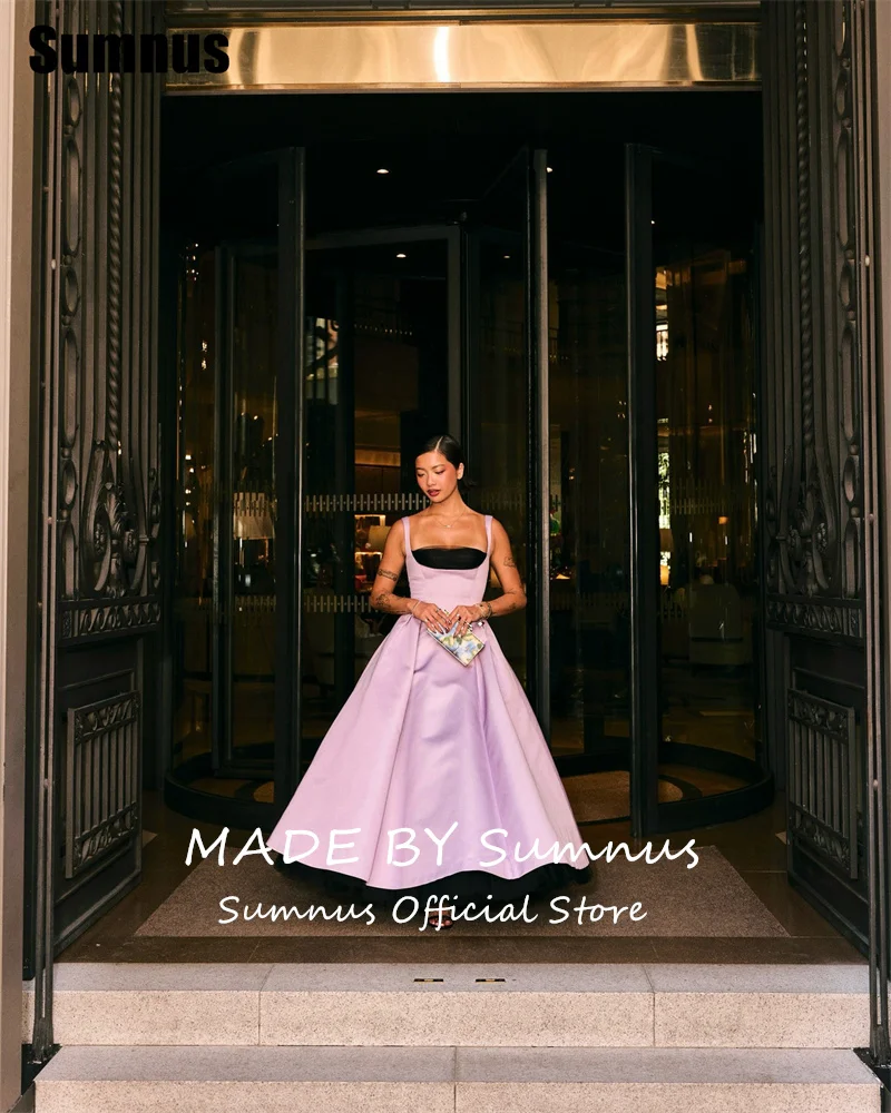 Sumnus Elegant Pink A-Line Evening Dress Sleeveless Contrast Color Floor-Length Prom Dresses فساتين سهرة Customized
Sumnus Elegant Pink A-Line Evening Dress Sleeveless Contrast Color Floor-Length Prom Dresses فساتين سهرة Customized