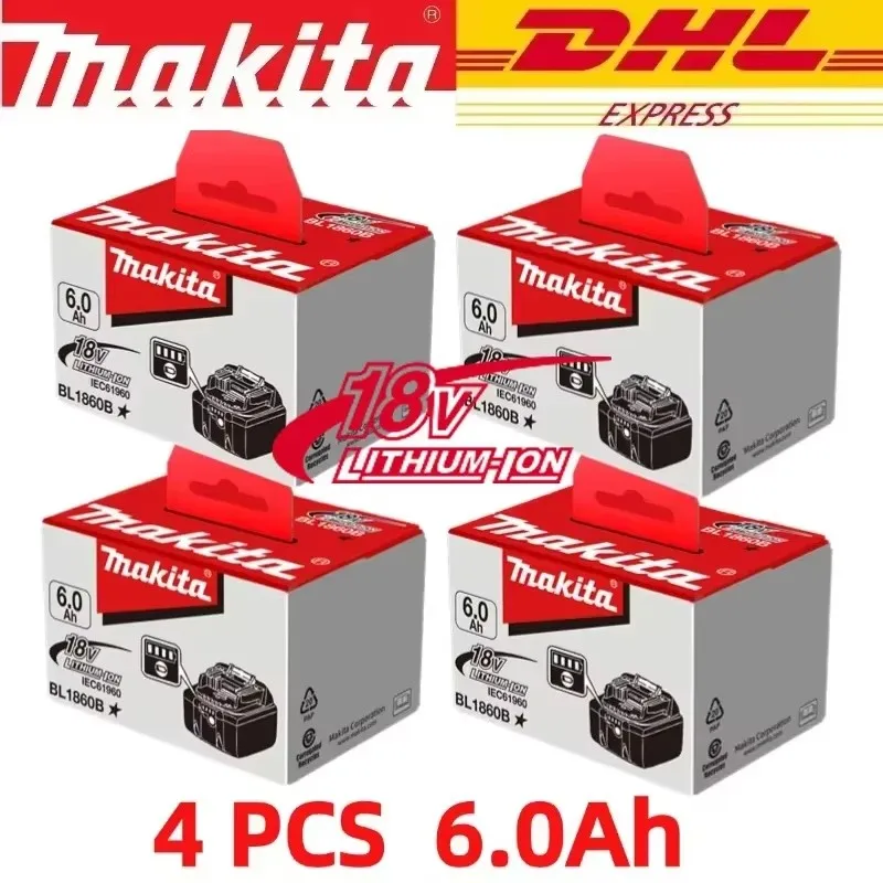 100% NEW Original Makita 6.0Ah for Makita 18V Battery BL1830B BL1850B BL1850 BL1840 BL1860 BL1815 Replacement Lithium Battery
100% NEW Original Makita 6.0Ah for Makita 18V Battery BL1830B BL1850B BL1850 BL1840 BL1860 BL1815 Replacement Lithium Battery