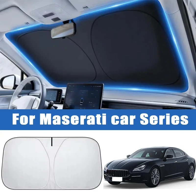 Car Windshield Sunshade Cover for Maserati Ghibli Levante Quattroporte MC20 GranTurismo Front Window Sun Shade UV Protection
Car Windshield Sunshade Cover for Maserati Ghibli Levante Quattroporte MC20 GranTurismo Front Window Sun Shade UV Protection